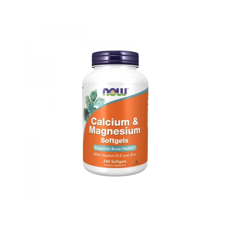 NOW1252 Calcium & Magnesium & Vitamin D 240 softgels